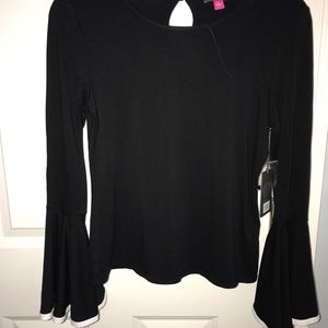 Vince Camuto top, size S, black, long sleeve
